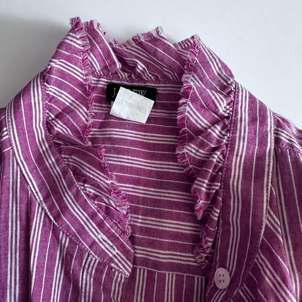 J.Crew pinstripe button front blouse - Picture 4 of 7